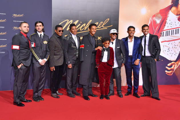 Bigi Jackson, Prince Jackson, Jackie Jackson, Jermaine Jackson, Marlon Jackson and guests at the international premiere as part of the Global Fan Celebration for MICHAEL in Berlin on 10 04 2026