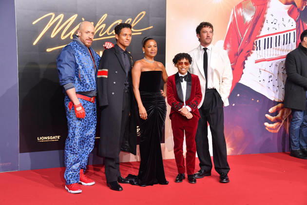 KeiLyn Durrel Jones, Jaafar Jackson, Nia Long, Juliano Valdi and Miles Teller at the international premiere as part of the Global Fan Celebration for MICHAEL in Berlin on 10 04 2026