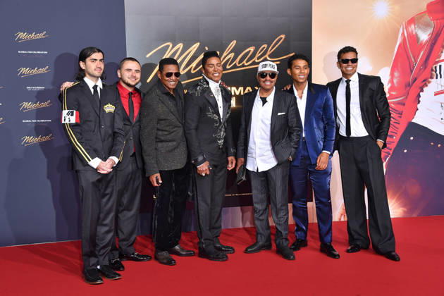 Bigi Jackson, Prince Jackson, Jackie Jackson, Jermaine Jackson, Marlon Jackson and guests at the international premiere as part of the Global Fan Celebration for MICHAEL in Berlin on 10 04 2026