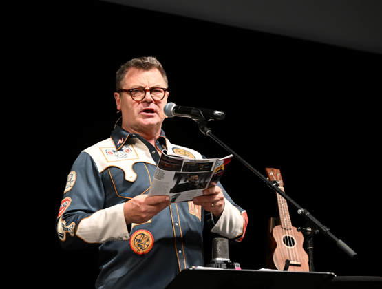 April 11, 2026, Virginia Beach, Virginia, USA: NICK OFFERMAN brings his Big Woodchuck Tour to the Sandler Center in Virginia Beach, Virginia on 10 April 2026. Photo . Ã‚ Virginia Beach USA  - ZUMAm90_ 20260411_zap_m90_006 Copyright: xJeffxMoorex