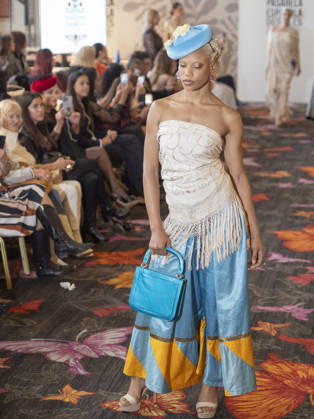 April 12, 2026, Madrid, Madrid, Spain: MADRID, SPAIN - APRIL 12: A model showcases a creation by TRADICIONES ISABELA during the Pasarela EspaoÂ±ola LimeLife at Casino Gran Via on April 12, 2026 in Madrid, Spain. Madrid Spain - ZUMAh199 20260412_zip_h199_017 Copyright: xAaronxHerediax