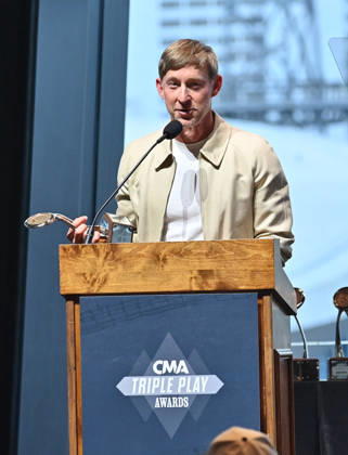 2026 CMA Triple Play Awards Ashley Gorley onstage at the 2026 CMA Triple Play Awards at the Country Music Hall of Fame and Museum on April 13, 2026 in Nashville, TN. Nashville Country Music Hall of Fame and Museum Tennessee USA Copyright: xTammiexArroyo AFF-USA.comx