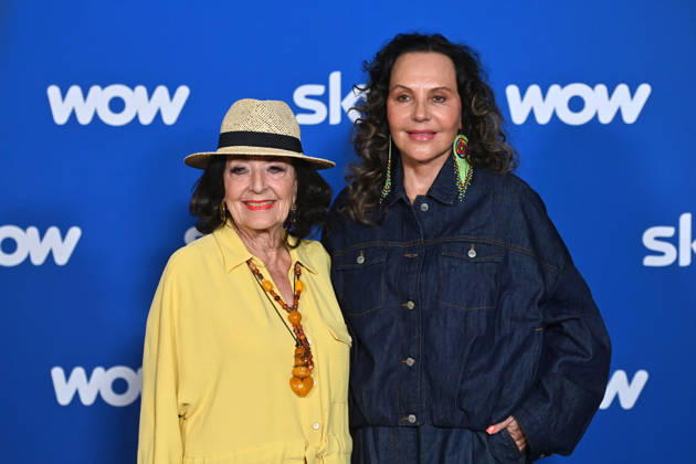 Baerbel WIERICHS with daughter Natascha OCHSENKNECHT, Munich program presentation SKY SPOTLIGHT, Sky Originals on 15 04 2026 at the Hotel Bayerischer Hof