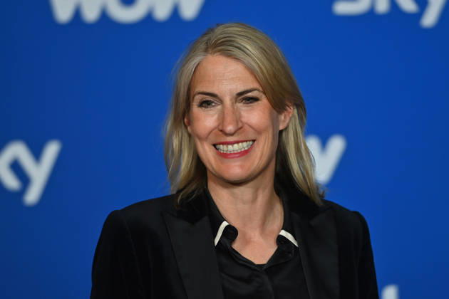 Elke WALTHELM Chief Operating Office sky single image,cropped single motif,portrait,portrait,portrait Munich program presentation SKY SPOTLIGHT, Sky Originals on 15 04 2026 at the Hotel Bayerischer Hof