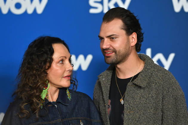 Natascha OCHSENKNECHT, Jimi Blue OCHSENKNECHT, Munich program presentation SKY SPOTLIGHT, Sky Originals on 15 04 2026 at the Hotel Bayerischer Hof