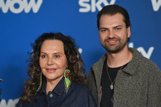 Natascha OCHSENKNECHT, Jimi Blue OCHSENKNECHT, Munich program presentation SKY SPOTLIGHT, Sky Originals on 15 04 2026 at the Hotel Bayerischer Hof