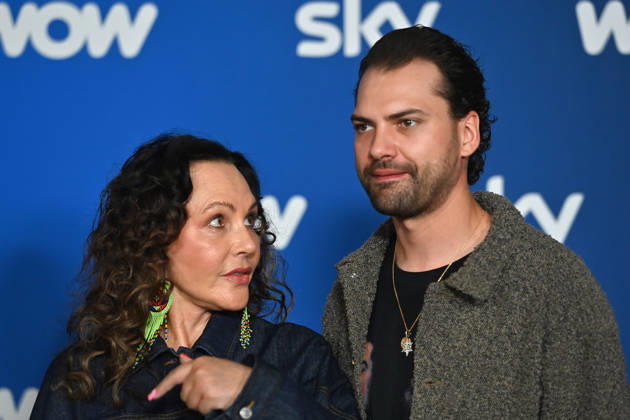 Natascha OCHSENKNECHT, Jimi Blue OCHSENKNECHT, Munich program presentation SKY SPOTLIGHT, Sky Originals on 15 04 2026 at the Hotel Bayerischer Hof