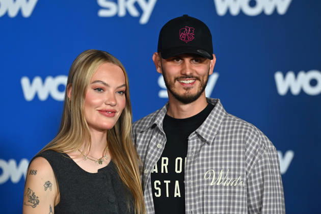 Nino OCHSENKNECHT SIFKOVITS, Cheyenne OCHSENKNECHT SIFKOVITS Munich program presentation SKY SPOTLIGHT, Sky Originals on 15 04 2026 at the Hotel Bayerischer Hof