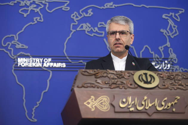 Weekly press conference by Foreign Ministry Spokesperson Esmaeil Baghaei in Tehran, Iran - 15 Apr 2026 Esmail Baghaei Hamaneh, current spokesperson of Ministry of Foreign Affairs seen during his weekly press conference. Tehran Iran Copyright: xFoadxAshtarix xSOPAxImagesx FAshtari-6960