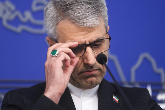 Weekly press conference by Foreign Ministry Spokesperson Esmaeil Baghaei in Tehran, Iran - 15 Apr 2026 Esmail Baghaei Hamaneh, current spokesperson of Ministry of Foreign Affairs seen during his weekly press conference. Tehran Iran Copyright: xFoadxAshtarix xSOPAxImagesx FAshtari-6977