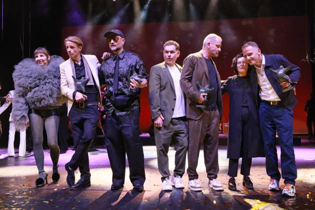 32 BZ Kulturpreis Meret Becker, prizewinners Alexander Scheer, Kirill Serebrennikov, Peter Plate, Ulf Sommer, Herta Müller, Norbert Bisky BZ Kulturpreis, Haus der Berliner Festspiele, Berlin Date 15 04 2026 Copyright: xEventpress Kratschx