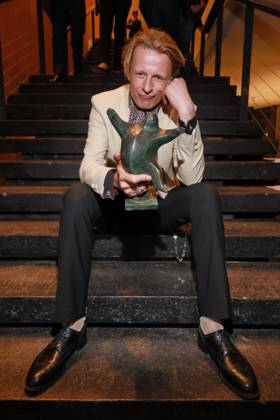 32 BZ Kulturpreis prizewinner Alexander Scheer sniffles BZ Kulturpreis, Haus der Berliner Festspiele, Berlin Date 15 04 2026 Copyright: xEventpress Kratschx