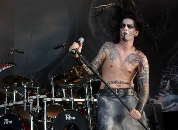 Dimmu Borgir Performs at Ozzfest 2004 August 28, 2004 - Pittsburgh, PA, U.S. - August 28, 2004; Pittsburgh, PA, USA; Singer SHAGRATH of the Norwegian death metal band DIMMU BORGIR perfroms at OZZFEST 2004 held at the Post-Gazette Pavilion. Mandatory Credit: Photo by Jason Nelson AdMedia. ( ) Copyright 2004 by Jason Nelson Copyright: xJasonxNelsonAdmediax