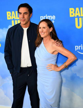 April 14, 2026, Los Angeles, California, United States: Actor Sacha Baron Cohen and Molly Shannon attend the Premiere Of Amazon MGM Studios Balls Up held at Harmony Gold Theater Los Angeles United States - ZUMAs197 20260414_aaa_s197_412 Copyright: xAlbertxL.xOrtegax
