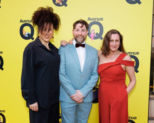 Ebony Molina, Iestyn Evans and Nina Dunn attend Avenue Q press night at the Shaftesbury Theatre in London, UK on 16th April 2026 Ebony Molina, Iestyn Evans and Nina Dunn attend Avenue Q press night at the Shaftesbury Theatre in London, UK on 16th April 2026, Credit:Manuela Langotsch Avalon United Kingdom, London, Shaftesbury Theatre  Copyright: xManuelaxLangotschx xAvalonx 1091940976