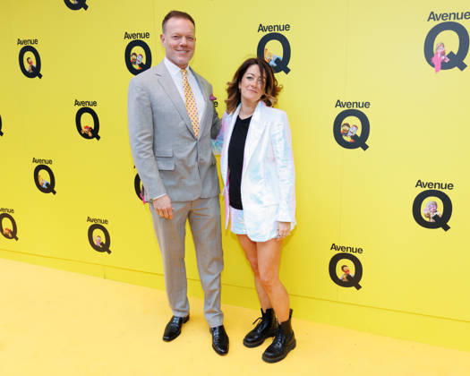 Jason Moore and Julie Atherton attend Avenue Q press night at the Shaftesbury Theatre in London, UK on 16th April 2026 Jason Moore and Julie Atherton attend Avenue Q press night at the Shaftesbury Theatre in London, UK on 16th April 2026, Credit:Manuela Langotsch Avalon United Kingdom, London, Shaftesbury Theatre  Copyright: xManuelaxLangotschx xAvalonx 1091940958