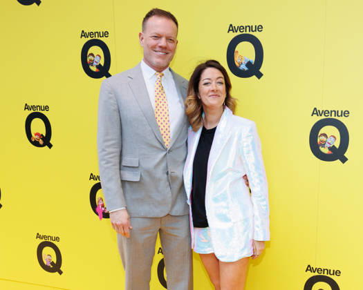 Jason Moore and Julie Atherton attend Avenue Q press night at the Shaftesbury Theatre in London, UK on 16th April 2026 Jason Moore and Julie Atherton attend Avenue Q press night at the Shaftesbury Theatre in London, UK on 16th April 2026, Credit:Manuela Langotsch Avalon United Kingdom, London, Shaftesbury Theatre  Copyright: xManuelaxLangotschx xAvalonx 1091940941