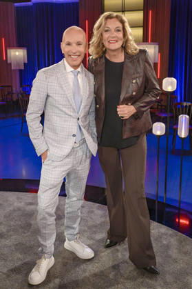 Michael Begasse and Bettina Tietjen at the recording of the WDR talk show Kölner Treff in WDR Studio BS 3 Cologne, 16 04 2026 Foto:xW.xRanderathx xFuturexImagex koelner_treff_4346