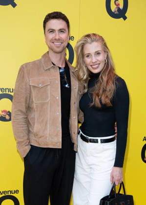 Richard Fleeshman and Celinde Schoenmaker attends Avenue Q Press Night at the Shaftesbury Theatre in London, England. UK. Thursday 16th April 2026. Copyright: xJamesxWarrenx AVENUE Q - PRESS NIGHT IN LONDON16