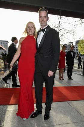 ABB PRESS BALL Christian Duerr and his wife Jennifer as guests at the 73rd Federal Press Ball at the Hotel Adlon Kempinski on 17 April 2026 in Berlin