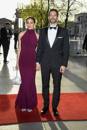 ABB PRESS BALL Arne Friedrich with his wife Linn as guests at the73 Federal Press Ball at the Hotel Adlon Kempinski on 17 04 2026 in Berlin
