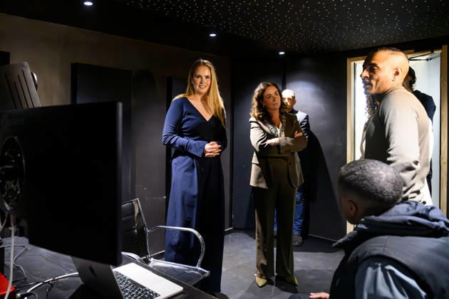 17-04-2026 Amsterdam Princess Amalia visits the Music Studio ADAMAS on her 2nd day of the 2 day visit to Amsterdam. Â  Copyright: xPPEx