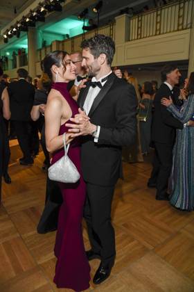 ABB PRESS BALL Arne Friedrich dancing with his wife Linn at the 73rd Federal Press Ball at the Hotel Adlon Kempinski on 17 04 2026 in Berlin