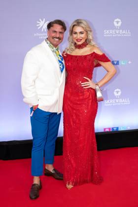 The Reality Awards 2026 Sascha Schmitz with wife Sandra Czok at the presentation of the RTL Reality Awards 2026 at the Maritim Hotel Bonn on 16 04 2026 Bonn Maritim Hotel Nordrhein Westfalen
