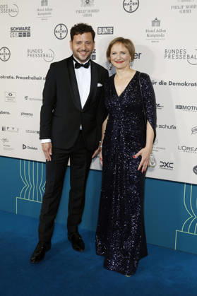Felix Banaszak and Franziska Brantner at the 73 Federal Press Ball 2026 at the Hotel Adlon Kempinski Berlin, 17 04 2026 Foto:xJ.xMWx xFuturexImagex bundespresseball_6417