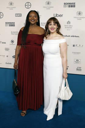 Aminata Toure and Ricarda Lang at the 73 Federal Press Ball 2026 at the Hotel Adlon Kempinski Berlin, 17 04 2026 Foto:xJ.xMWx xFuturexImagex bundespresseball_6422