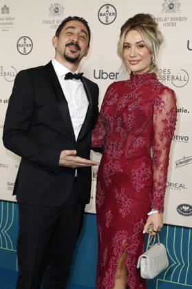 Eko Fresh with wife Sarah Bora at the 73 Federal Press Ball 2026 at the Hotel Adlon Kempinski Berlin, 17 04 2026 Foto:xJ.xMWx xFuturexImagex bundespresseball_6426