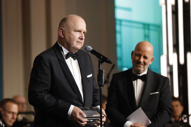Andreas Rinke and Mathis Feldhoff at the 73 Federal Press Ball 2026 at the Hotel Adlon Kempinski Berlin, 17 04 2026 Foto:xJ.xMWx xFuturexImagex bundespresseball_6443
