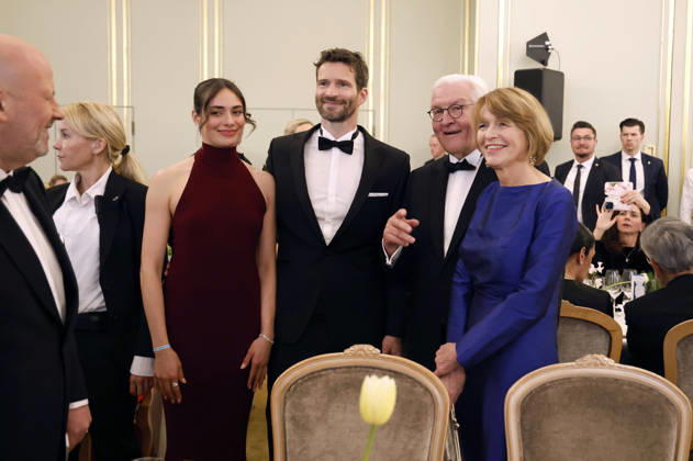 Arne Friedrich, Frank Walter Steinmeier and Elke Büdenbender at the 73 Federal Press Ball 2026 at the Hotel Adlon Kempinski Berlin, 17 04 2026 Foto:xJ.xMWx xFuturexImagex bundespresseball_6434