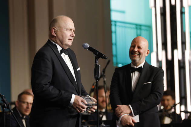 Andreas Rinke and Mathis Feldhoff at the 73 Federal Press Ball 2026 at the Hotel Adlon Kempinski Berlin, 17 04 2026 Foto:xJ.xMWx xFuturexImagex bundespresseball_6442