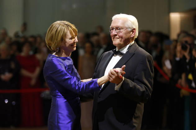 Frank Walter Steinmeier with his wife Elke Büdenbender at the 73 Federal Press Ball 2026 at the Hotel Adlon Kempinski Berlin, 17 04 2026 Foto:xJ.xMWx xFuturexImagex bundespresseball_6447