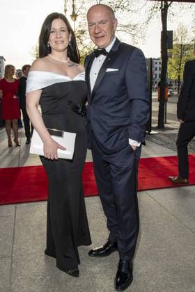 ABB PRESS BALL Katharina Günther Wünsch and Kai Wegner Berliner Buergermeister Frau as guests at the 73 Federal Press Ball at the Hotel Adlon Kempinski on 17 04 2026 in Berlin