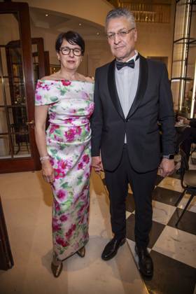 ABB PRESS BALL Elke Wieler and Lothar Wieler as guests at the 73rd Federal Press Ball at the Hotel Adlon Kempinski on 17 04 2026 in Berlin