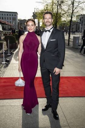 ABB PRESS BALL Danielle Bezaire and Arne Friedrich Freuundin as guests at the 73 Federal Press Ball at the Hotel Adlon Kempinski on 17 04 2026 in Berlin