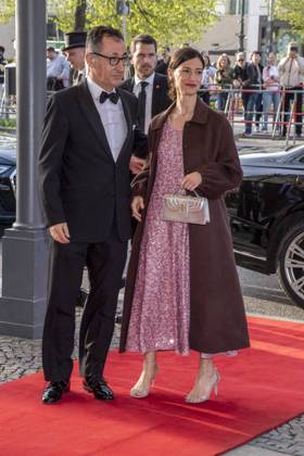 ABB PRESS BALL Cem Ozdemir with Mrs. Flavia Zaka Buendnis 90 Die Gruenen as guest at the73 Federal Press Ball at the Hotel Adlon Kempinski on 17 04 2026 in Berlin