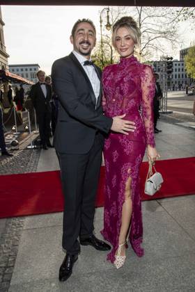 ABB PRESS BALL Eko Fresh and Sarah Bora as guests at the 73 Federal Press Ball at the Hotel Adlon Kempinski on 17 04 2026 in Berlin