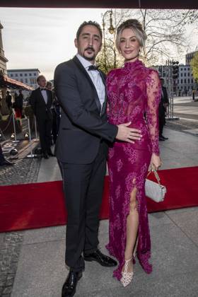 ABB PRESS BALL Eko Fresh and Sarah Bora as guests at the 73 Federal Press Ball at the Hotel Adlon Kempinski on 17 04 2026 in Berlin