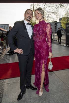 ABB PRESS BALL Eko Fresh and Sarah Bora as guests at the 73 Federal Press Ball at the Hotel Adlon Kempinski on 17 04 2026 in Berlin