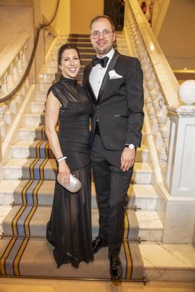 ABB PRESS BALL Damla Hekimoglu and her husband Philip as guests at the 73rd Federal Press Ball at the Hotel Adlon Kempinski on 17 04 2026 in Berlin