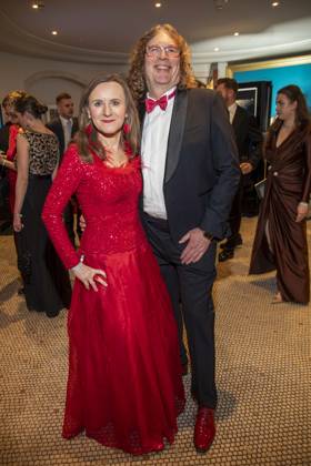 ABB PRESS BALL Sigrid Evelyn Nikutta and her husband Christoph Moennikes as guests at the 73rd Federal Press Ball at the Hotel Adlon Kempinski on 17 April 2026 in Berlin