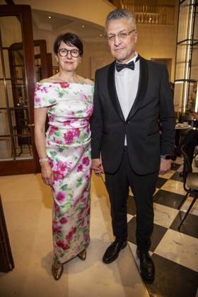 ABB PRESS BALL Elke Wieler and Lothar Wieler as guests at the 73rd Federal Press Ball at the Hotel Adlon Kempinski on 17 04 2026 in Berlin
