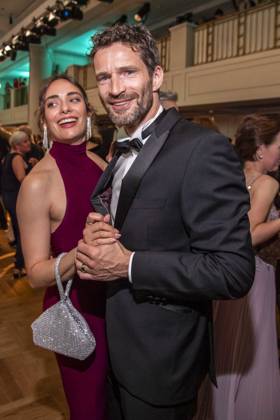 ABB PRESS BALL Danielle Bezaire and Arne Friedrich girlfriend dancing as guests at the 73 Federal Press Ball at the Hotel Adlon Kempinski on 17 04 2026 in Berlin
