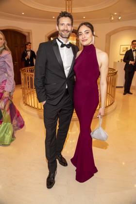 ABB PRESS BALL Danielle Bezaire and Arne Friedrich girlfriend dancing as guests at the 73 Federal Press Ball at the Hotel Adlon Kempinski on 17 04 2026 in Berlin