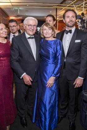 ABB PRESS BALL Federal President Frank Walter Steinmeierwith his wife Elke Buedenbender and guests at the 73rd Federal Press Ball at the Hotel Adlon Kempinski on 17 04 2026 in Berlin