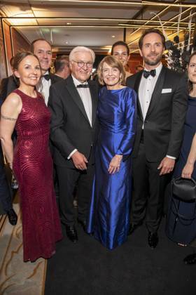 ABB PRESS BALL Federal President Frank Walter Steinmeierwith his wife Elke Buedenbender and guests at the 73rd Federal Press Ball at the Hotel Adlon Kempinski on 17 04 2026 in Berlin