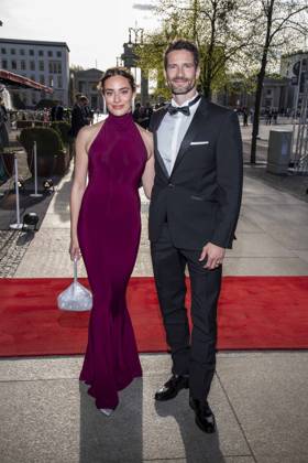 ABB PRESS BALL Danielle Bezaire and Arne Friedrich Freuundin as guests at the 73 Federal Press Ball at the Hotel Adlon Kempinski on 17 04 2026 in Berlin
